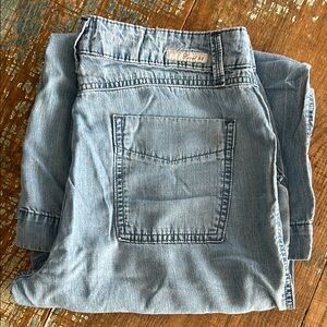 Level 99 Light Weight Flair Leg Blue Denim Jeans